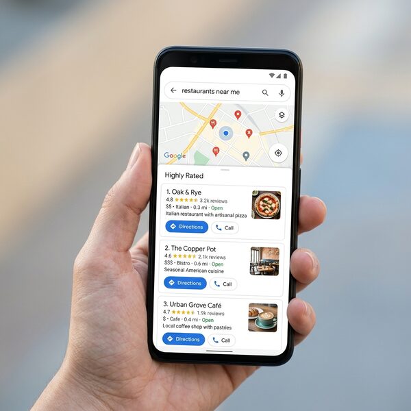 Première position Google Maps